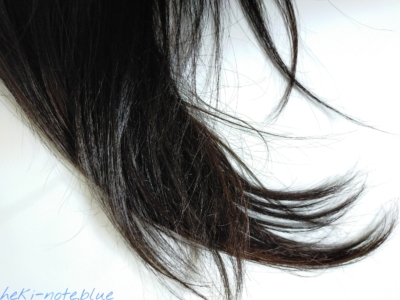 エルセーヴ エクストラオーディナリー オイル ダブルヘアパックしっとりを使う前の毛先の写真